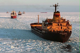 俄罗斯向国际交通开放北海航线上的一个港口